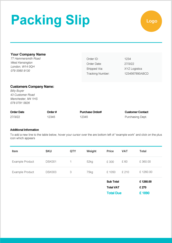 Package Slip Template prntbl concejomunicipaldechinu gov co