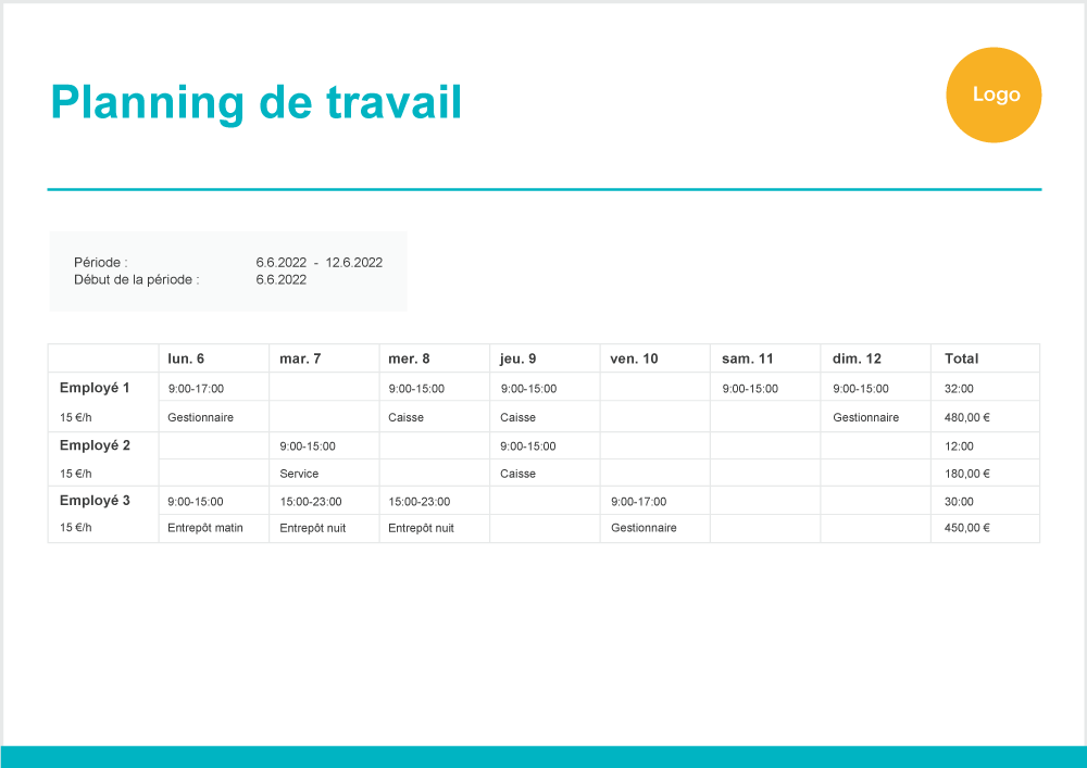 Modèles de planning Excel à télécharger gratuitement