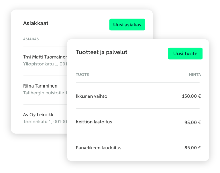 Asiakas- ja tuoterekisteri