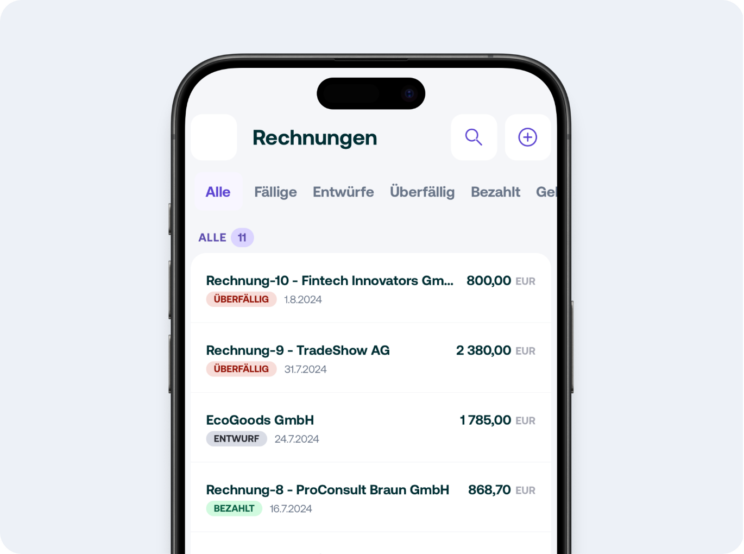 Rechnungen immer und überall einsehen