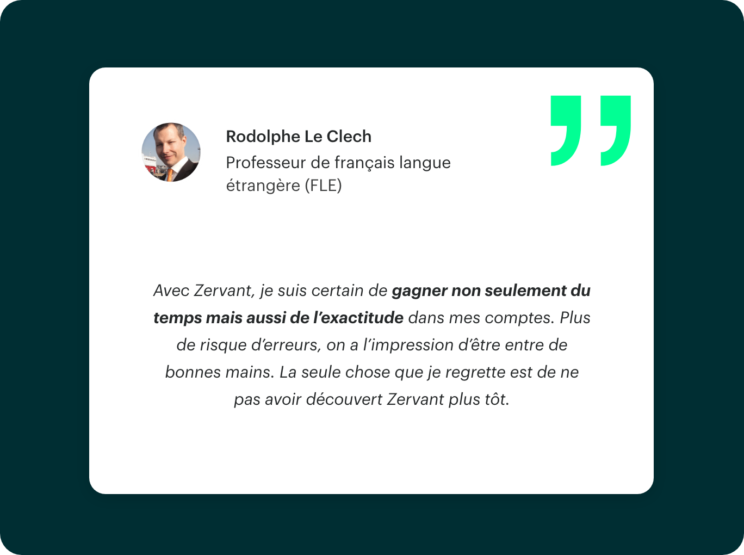 avis client zervant rodolphe